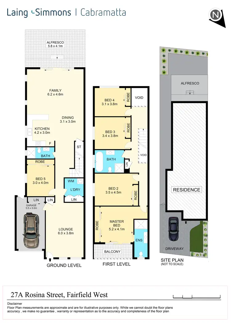 Floorplan of Homely semi-detached listing, 27A Rosina Street, Fairfield West NSW 2165