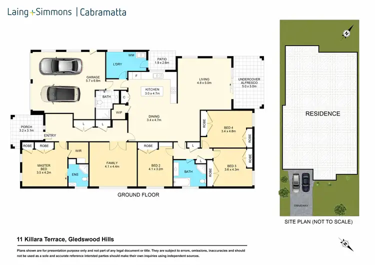 Floorplan of Homely house listing, 11 Killara Terrace, Gledswood Hills NSW 2557