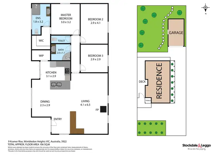 Floorplan of Homely house listing, 9 Kramer Rise, Wimbledon Heights VIC 3922