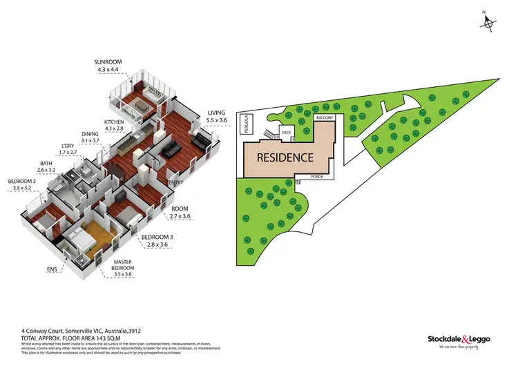 Floorplan of Homely house listing, 4 Conway Court, Somerville VIC 3912