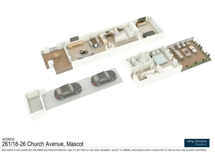 Floorplan of Homely apartment listing, 261/18-26 Church Avenue, Mascot NSW 2020