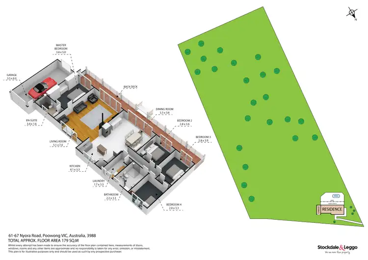 Floorplan of Homely house listing, 61-67 Nyora Road, Poowong VIC 3988