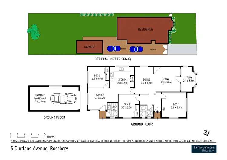 Floorplan of Homely house listing, 5 Durdans Avenue, Rosebery NSW 2018