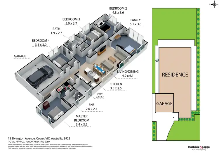 Floorplan of Homely house listing, 15 Elvington Avenue, Cowes VIC 3922