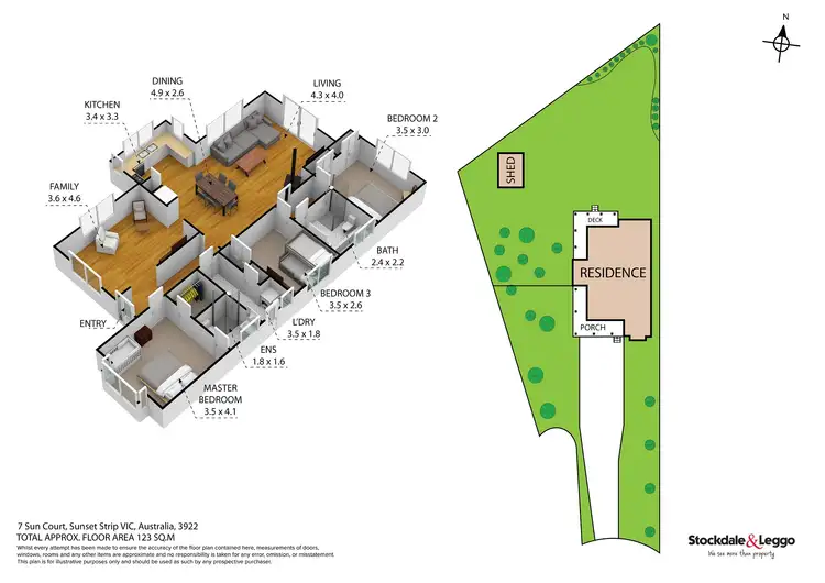 Floorplan of Homely house listing, 7 Sun Court, Sunset Strip VIC 3922