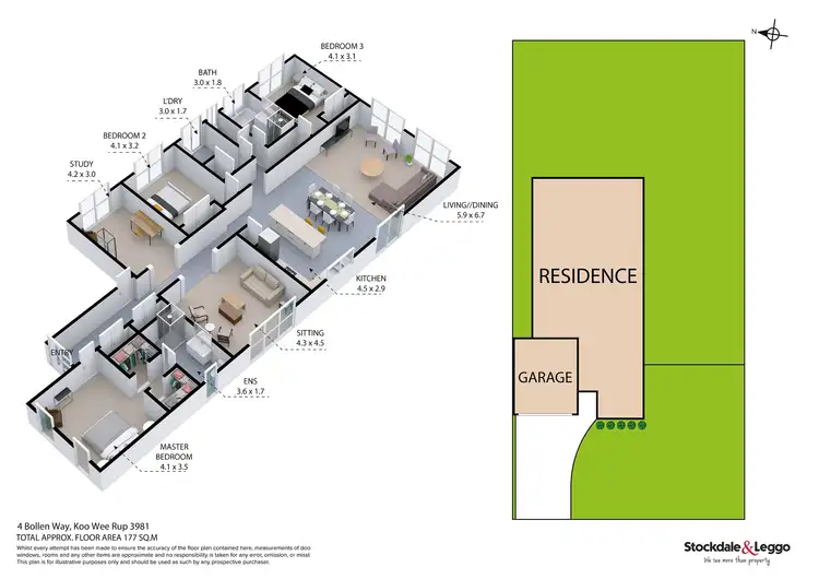 Floorplan of Homely house listing, 4 Bollen Way, Koo Wee Rup VIC 3981