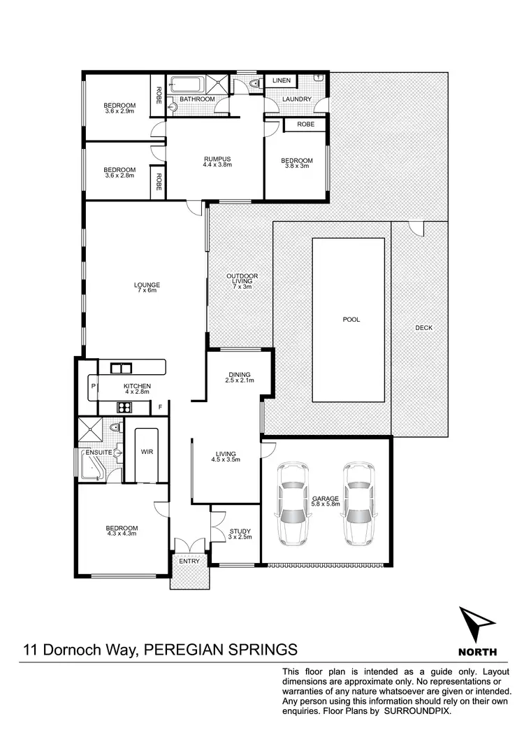Floorplan of Homely house listing, 11 Dornoch Way, Peregian Springs QLD 4573