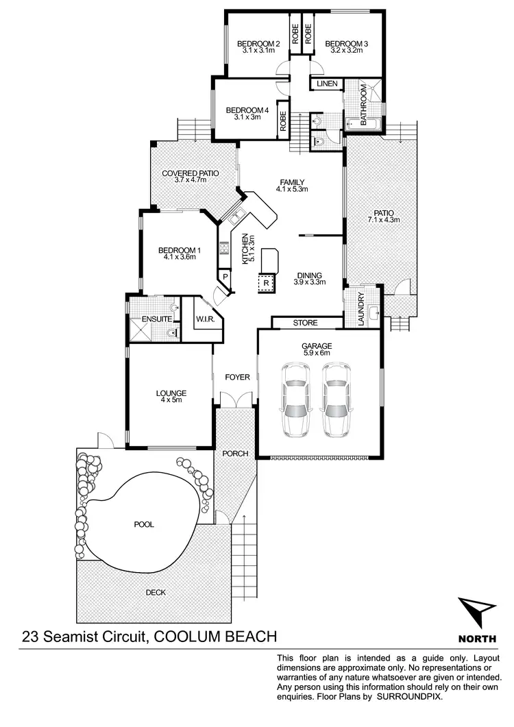 Floorplan of Homely house listing, 23 Seamist Circuit, Coolum Beach QLD 4573