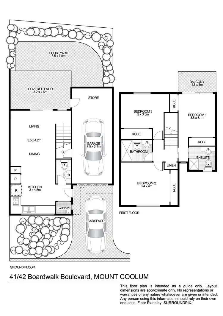Floorplan of Homely unit listing, 41/42 Boardwalk Bvd, Mount Coolum QLD 4573
