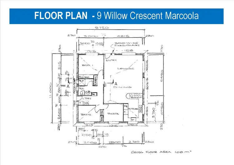 Floorplan of Homely house listing, 9 Willow Crescent, Marcoola QLD 4564