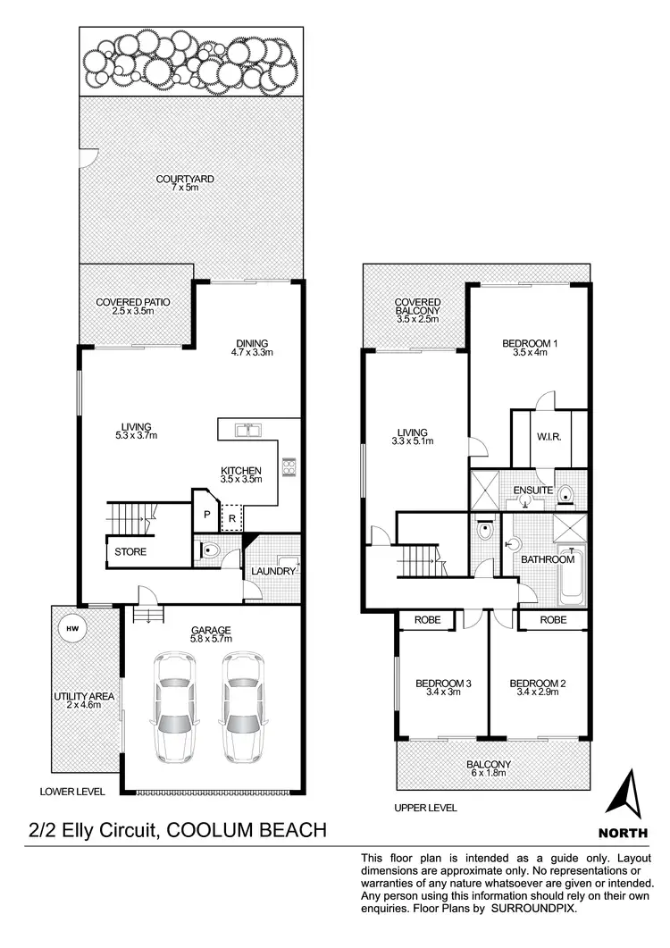 Floorplan of Homely unit listing, 2/2 Elly Circuit, Coolum Beach QLD 4573