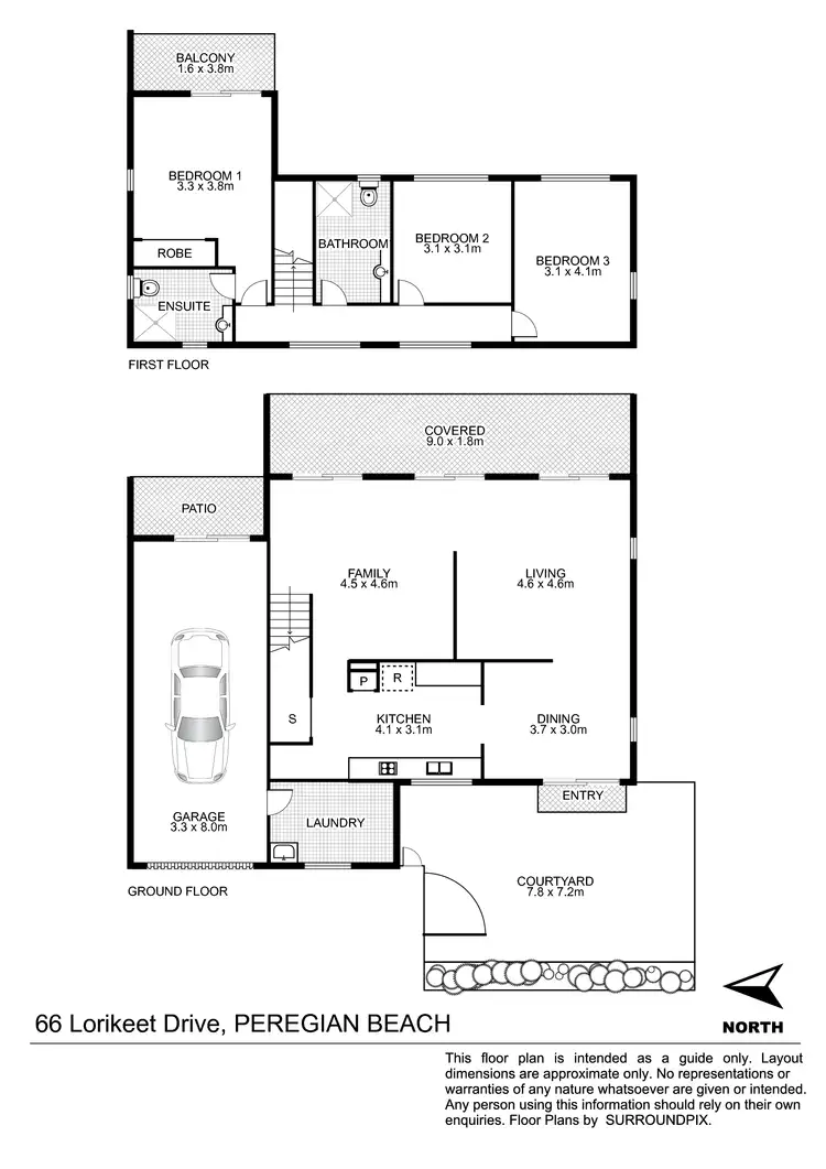 Floorplan of Homely house listing, 66 Lorikeet Drive, Peregian Beach QLD 4573