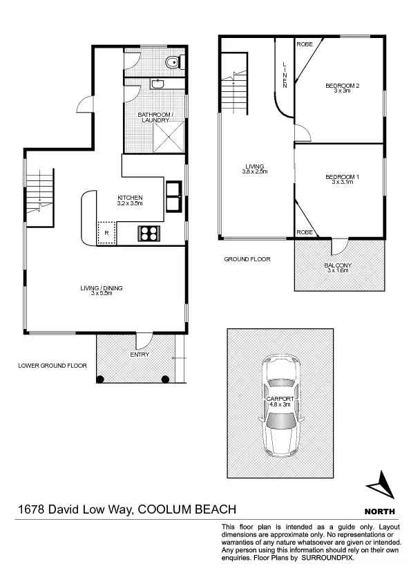 Floorplan of Homely house listing, 1678 David Low Way, Coolum Beach QLD 4573