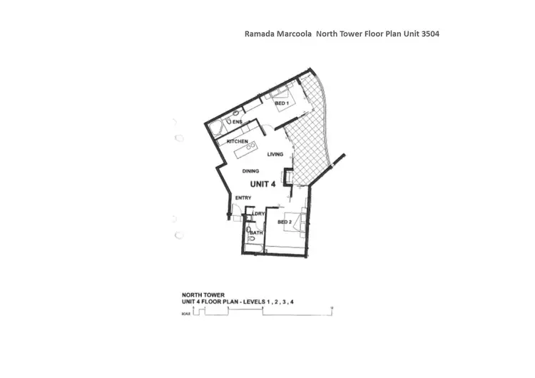 Floorplan of Homely unit listing, U3404/923 David Low Way, Marcoola QLD 4564