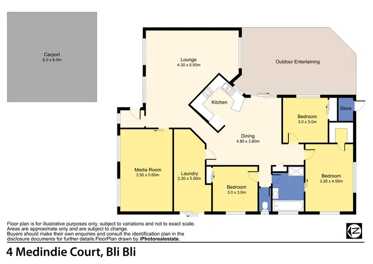 Floorplan of Homely house listing, 4 Medindie Court, Bli Bli QLD 4560