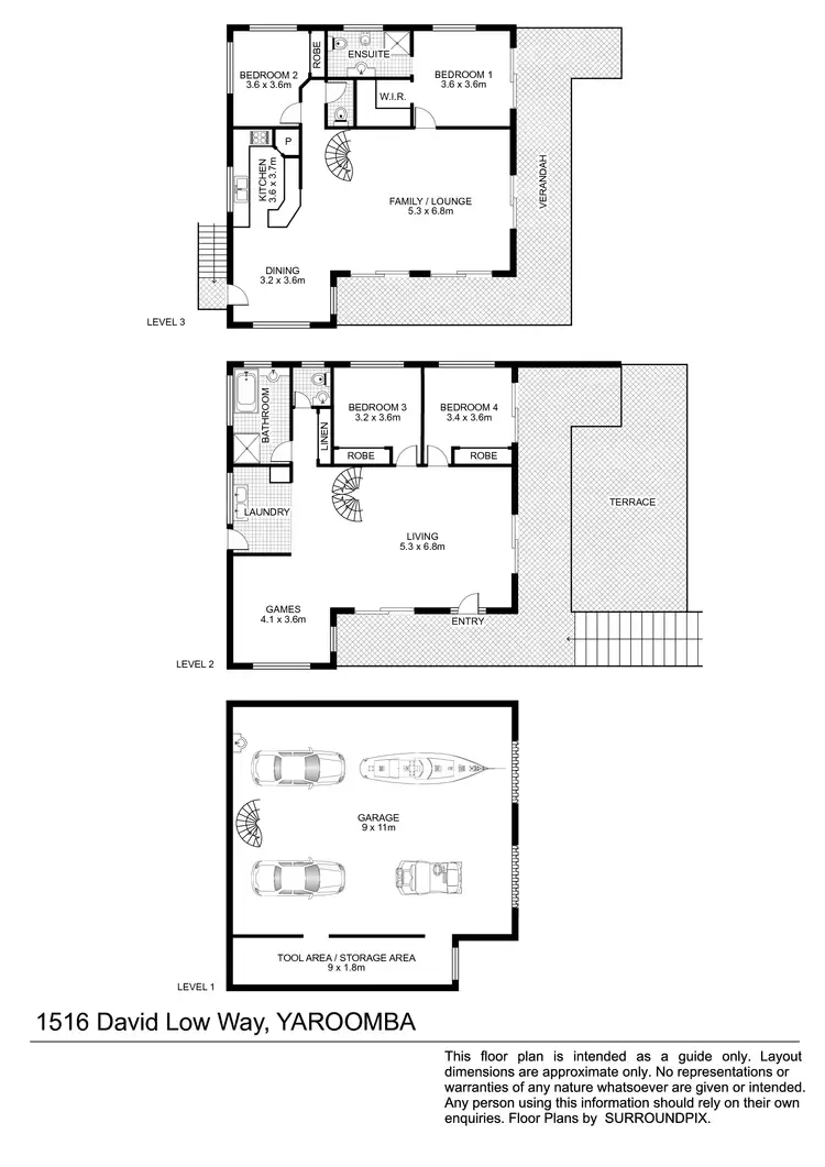 Floorplan of Homely house listing, 1516 David Low Way, Yaroomba QLD 4573