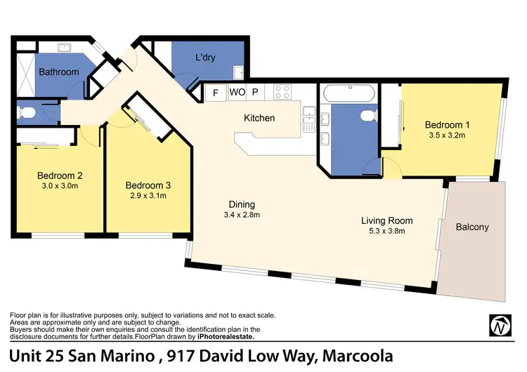 Floorplan of Homely unit listing, U25/917 David Low Way, Marcoola QLD 4564