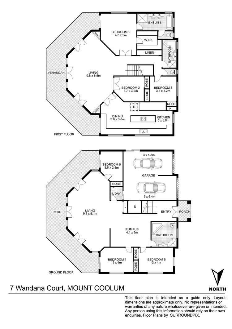 Floorplan of Homely house listing, 7 Wandana Court, Mount Coolum QLD 4573