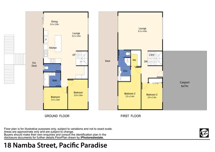 Floorplan of Homely house listing, 18 Namba Street, Pacific Paradise QLD 4564