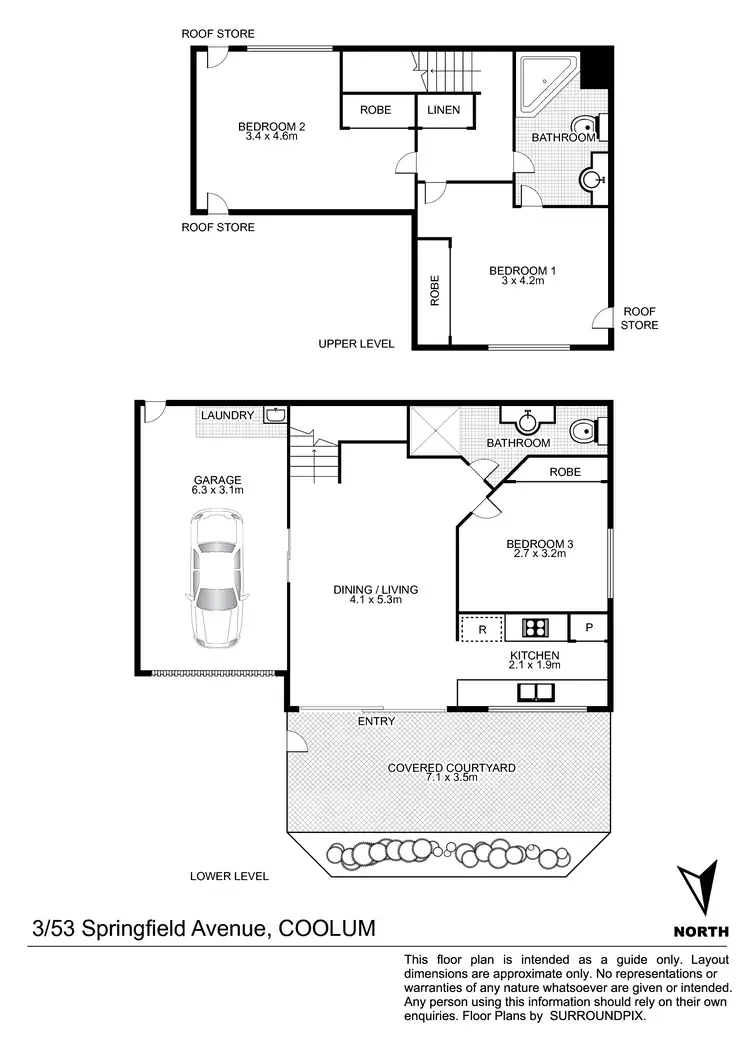 Floorplan of Homely unit listing, 3/53 Springfield Avenue, Coolum Beach QLD 4573