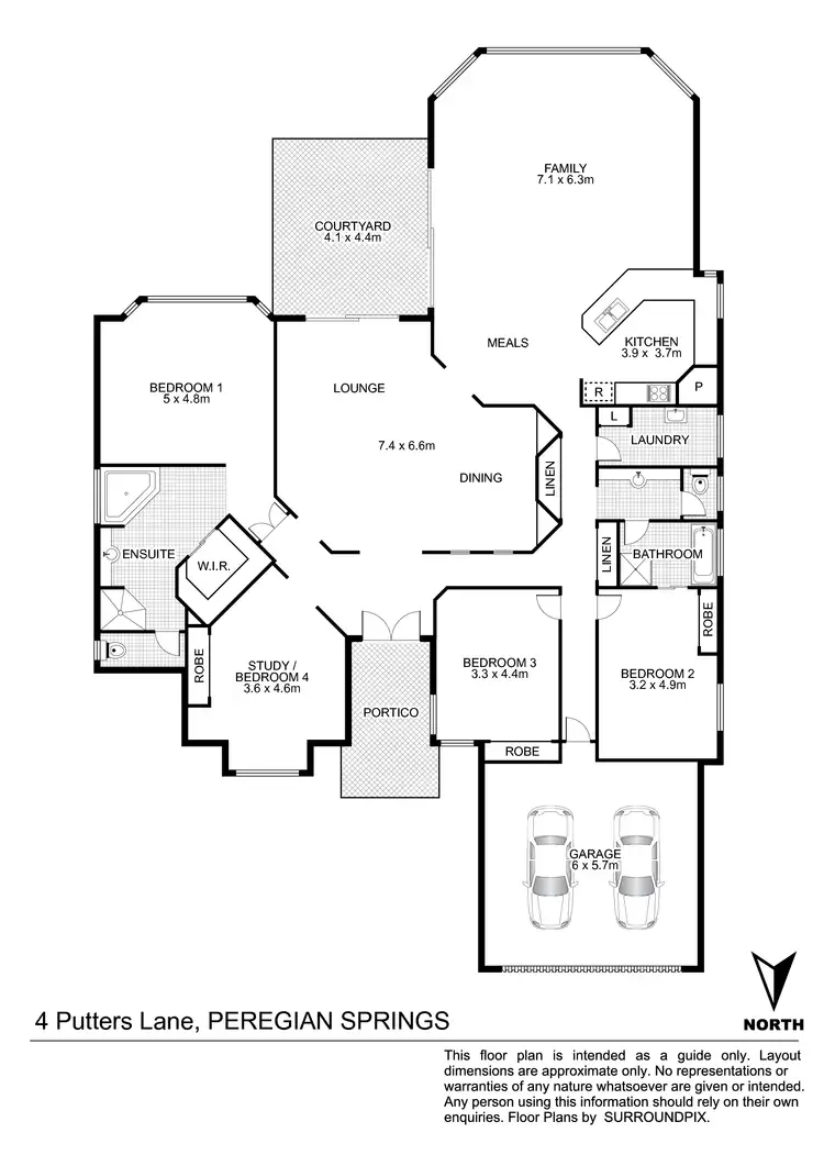 Floorplan of Homely house listing, 4 Putters Lane, Peregian Springs QLD 4573