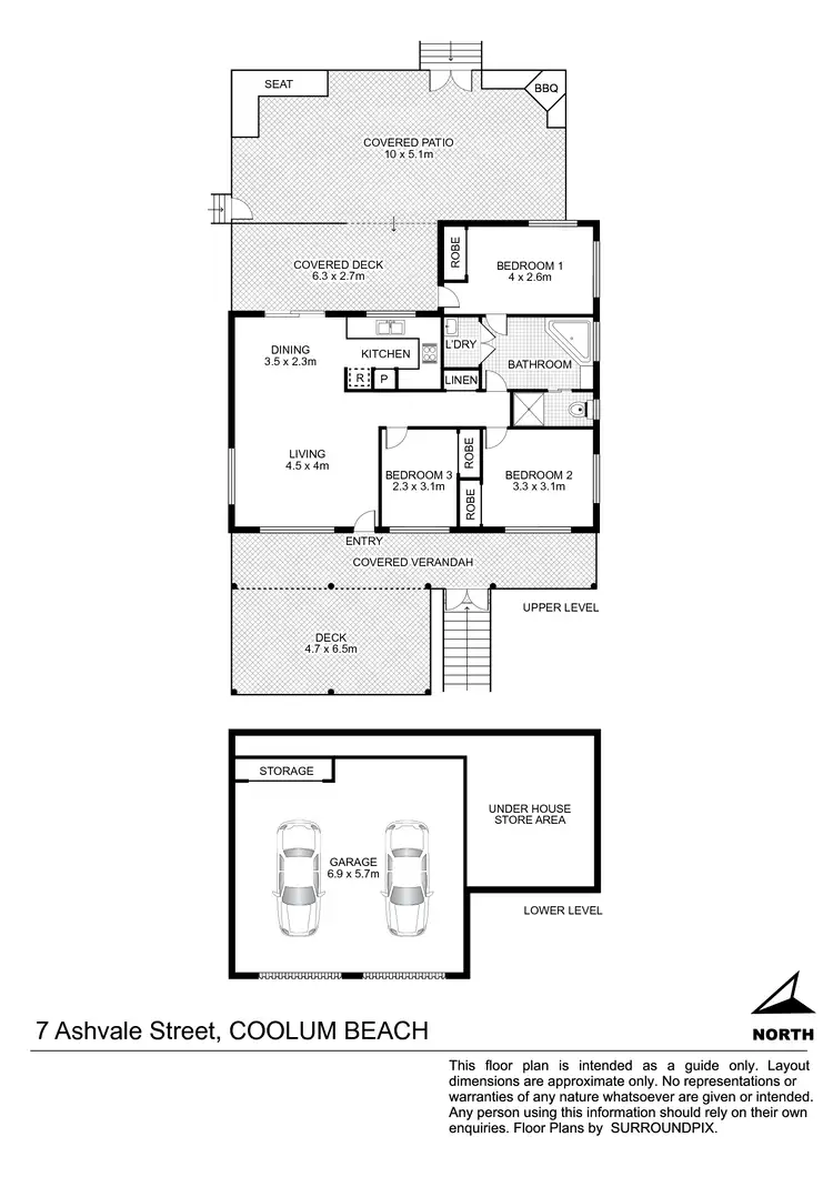 Floorplan of Homely house listing, 7 Ashvale Street, Coolum Beach QLD 4573