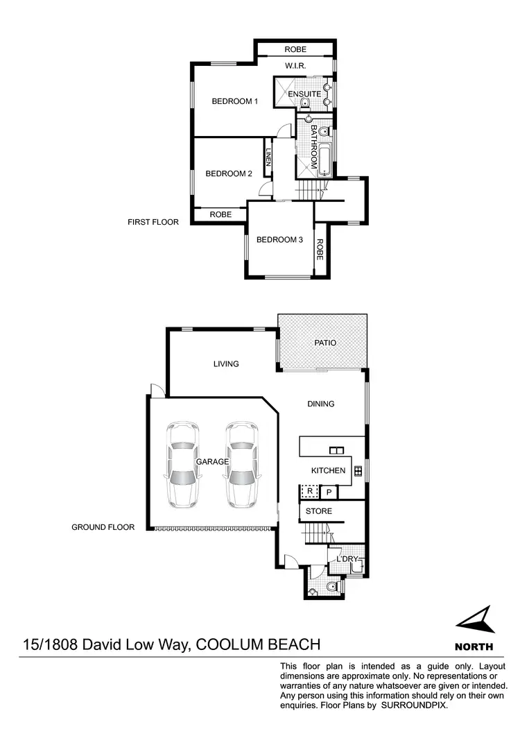 Floorplan of Homely house listing, 15/1808 David Low Way, Coolum Beach QLD 4573