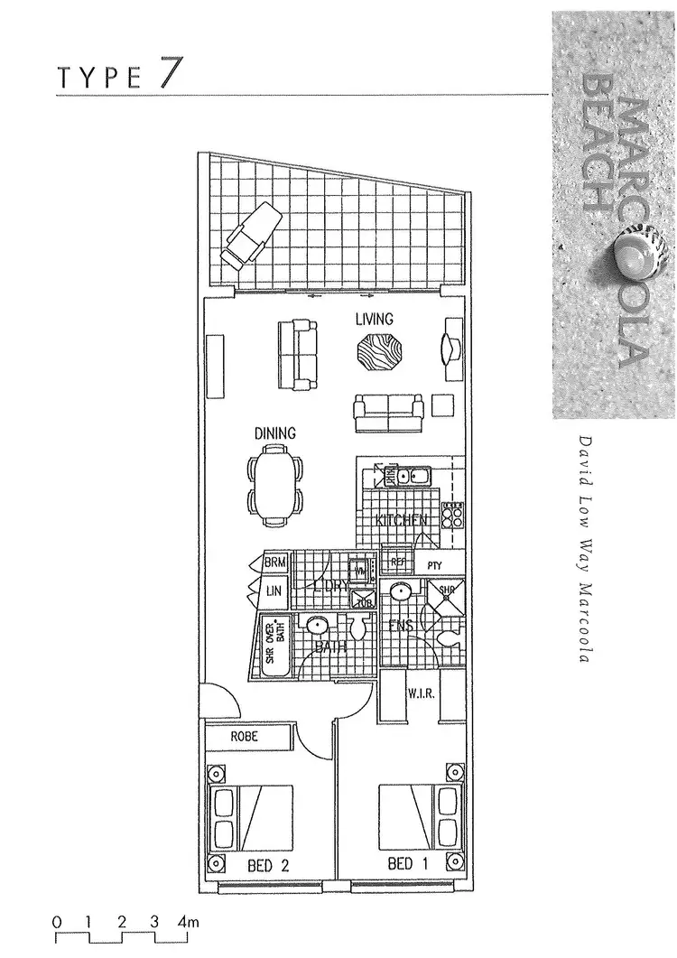 Floorplan of Homely unit listing, U75/885 David Low Way, Marcoola QLD 4564
