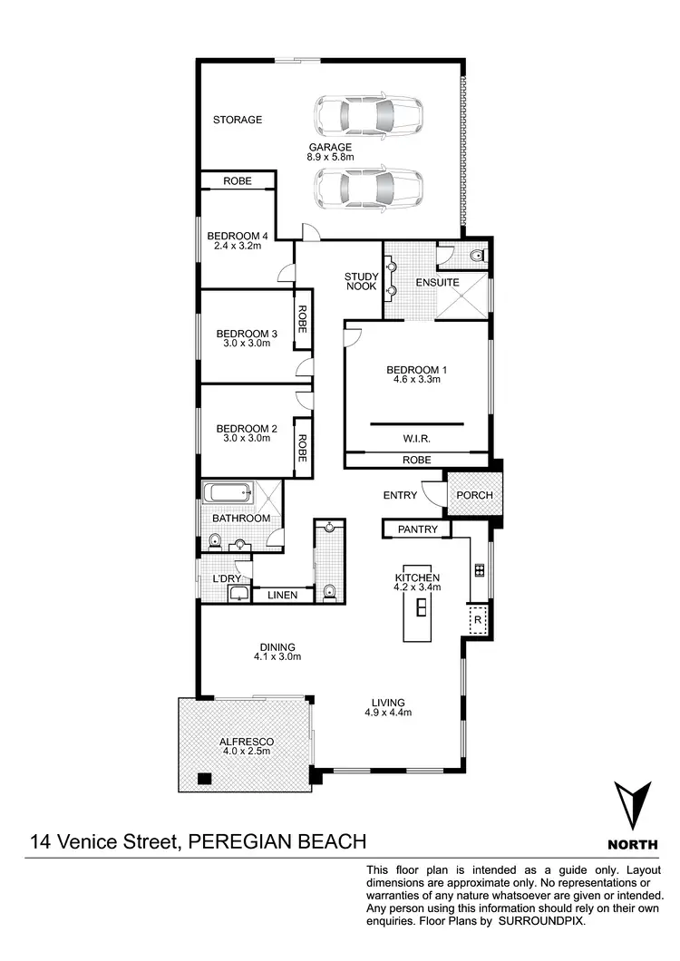 Floorplan of Homely house listing, 14 Venice Street, Peregian Beach QLD 4573