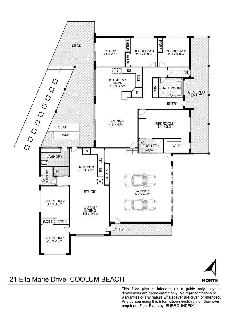Floorplan of Homely house listing, 21 Ella-Marie Drive, Coolum Beach QLD 4573