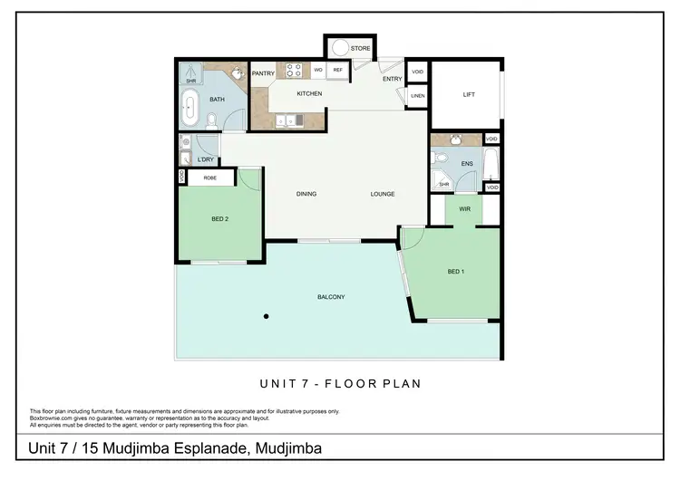 Floorplan of Homely unit listing, U7/15 Mudjimba Esplanade, Mudjimba QLD 4564
