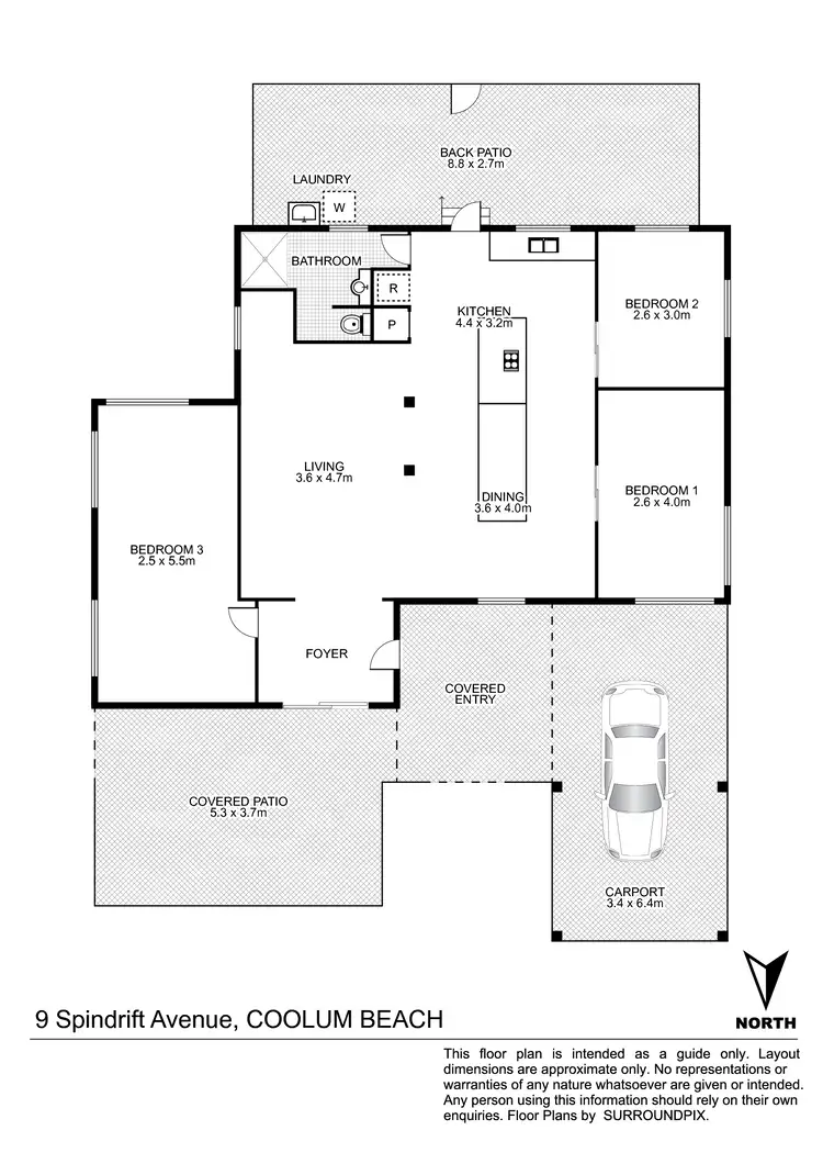 Floorplan of Homely house listing, 9 Spindrift Avenue, Coolum Beach QLD 4573