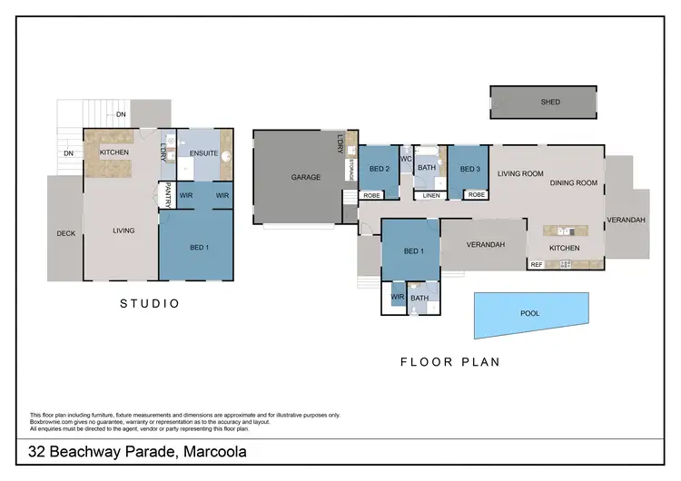 Floorplan of Homely house listing, 32 Beachway Parade, Marcoola QLD 4564
