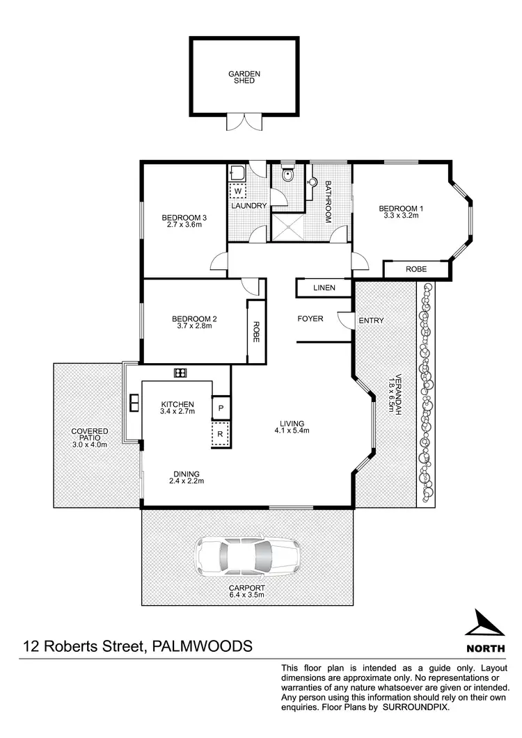 Floorplan of Homely house listing, 12 Roberts Street, Palmwoods QLD 4555