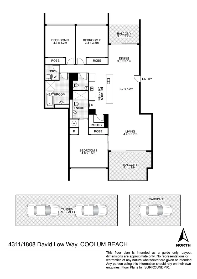 Floorplan of Homely unit listing, 4311/1808 David Low Way, Coolum Beach QLD 4573