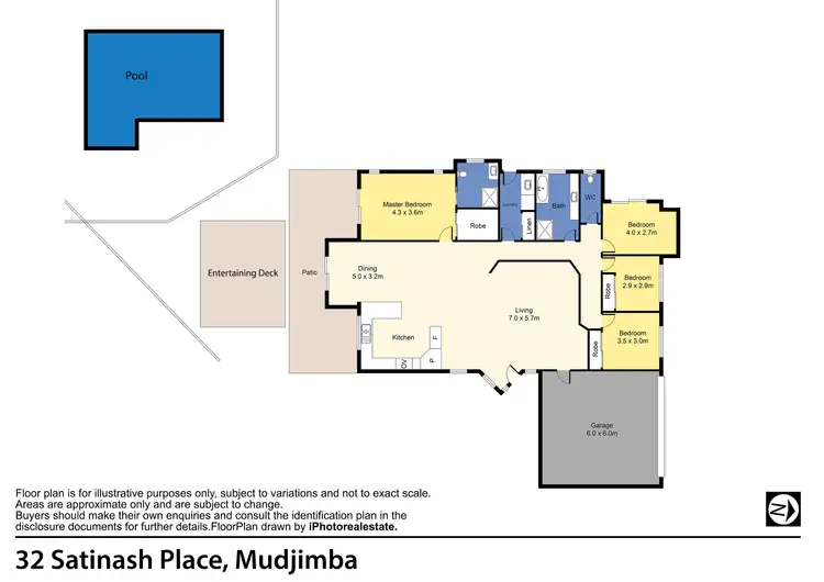 Floorplan of Homely house listing, 32 Satinash Place, Mudjimba QLD 4564