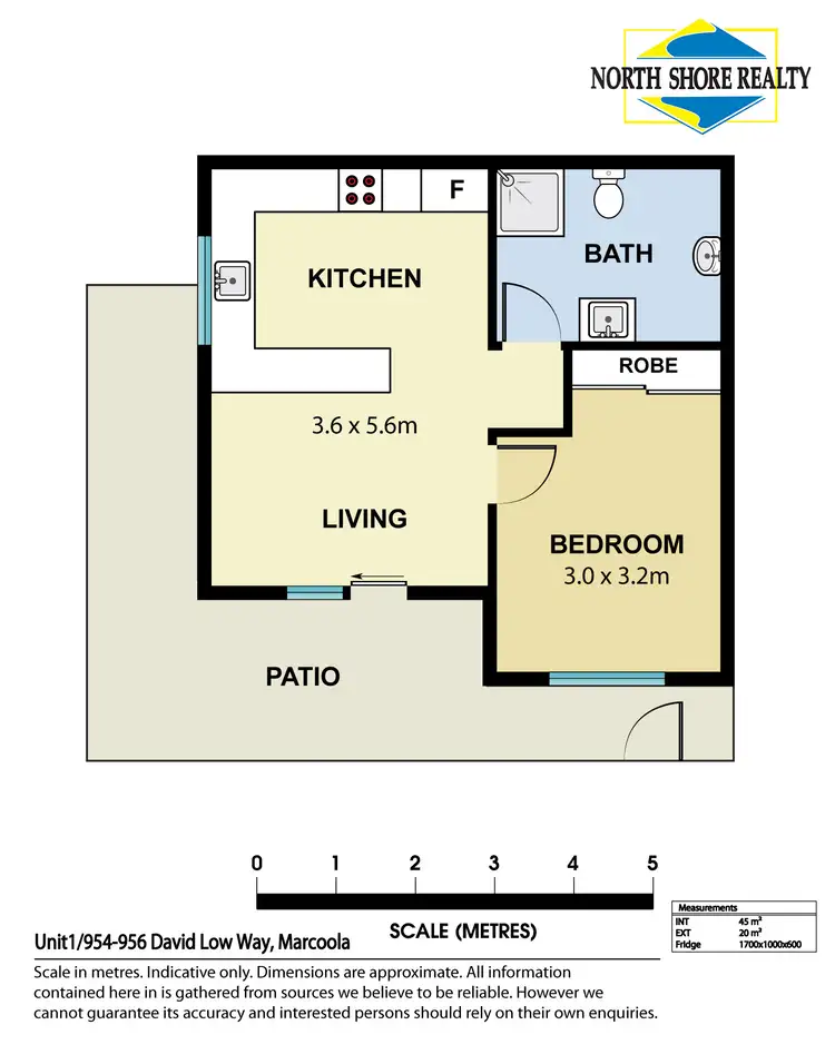 Floorplan of Homely unit listing, U1/954-956 David Low Way, Marcoola QLD 4564