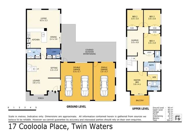 Floorplan of Homely house listing, 17 Cooloola Place, Twin Waters QLD 4564