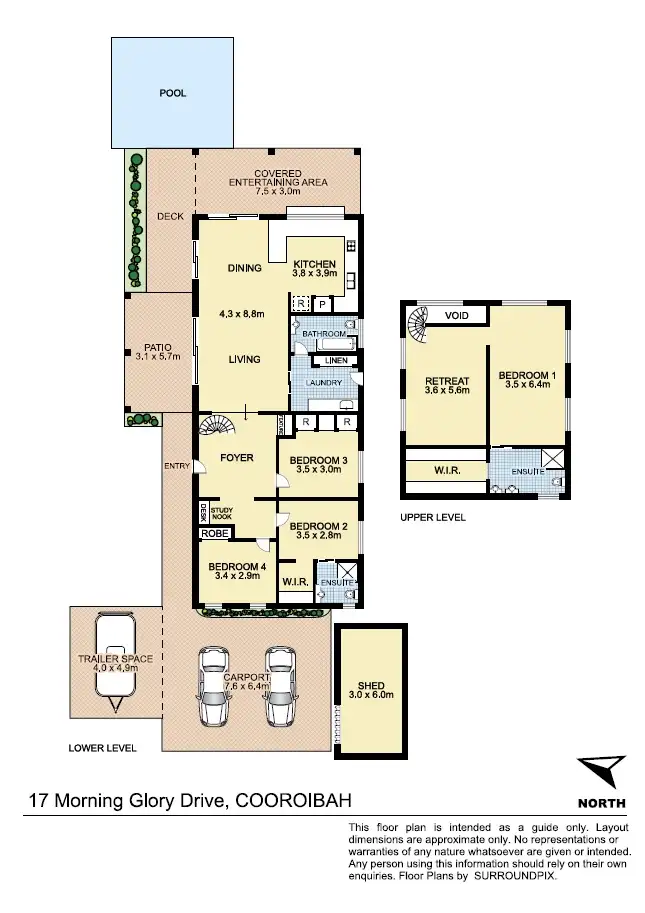 Floorplan of Homely house listing, 17 Morning Glory Drive, Cooroibah QLD 4565