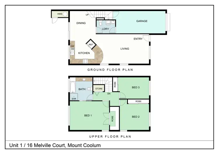 Floorplan of Homely unit listing, U1/16 Melville Court, Mount Coolum QLD 4573
