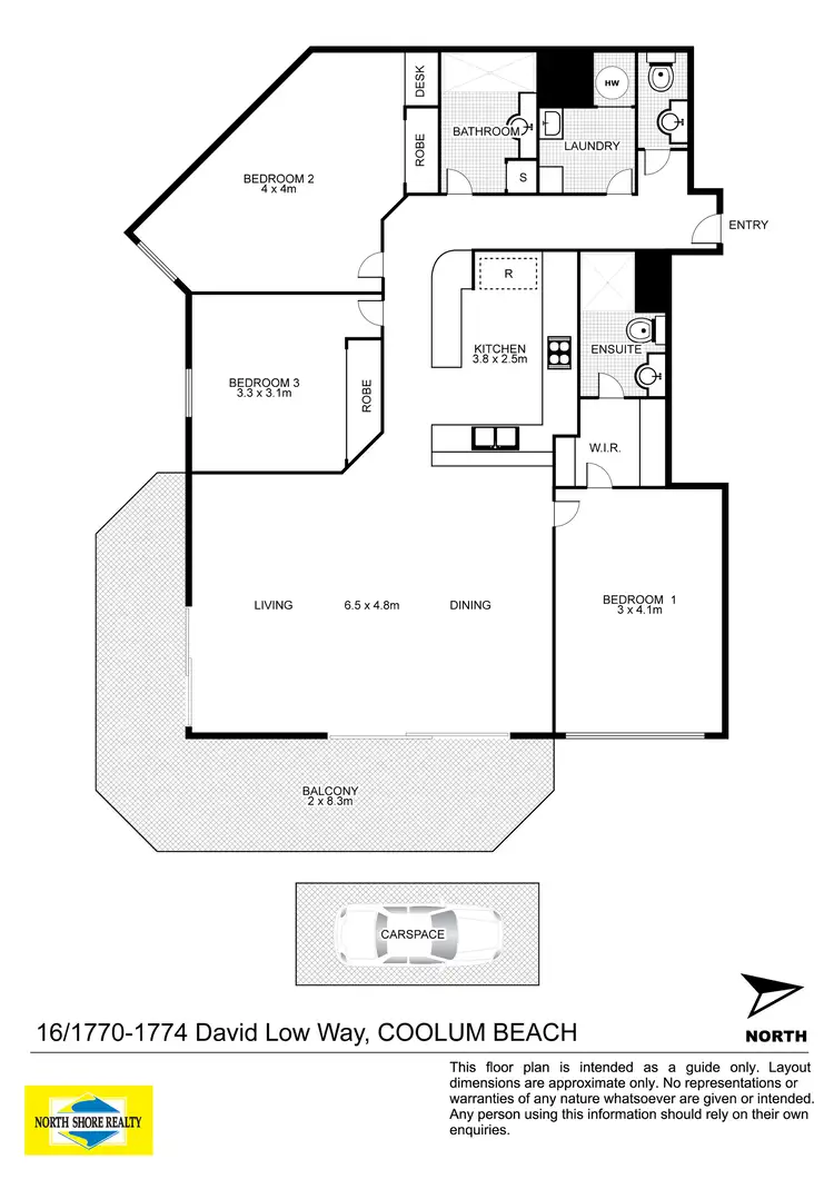 Floorplan of Homely unit listing, 16/1770 David Low Way, Coolum Beach QLD 4573
