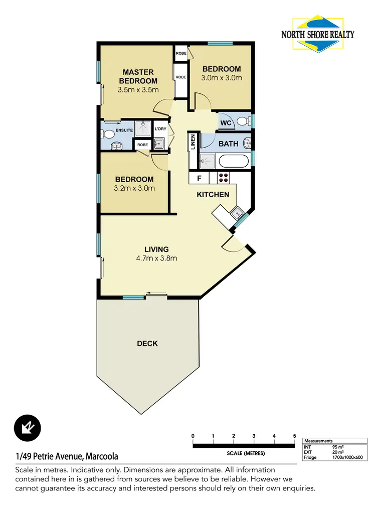 Floorplan of Homely unit listing, U1/49 Petrie Avenue, Marcoola QLD 4564