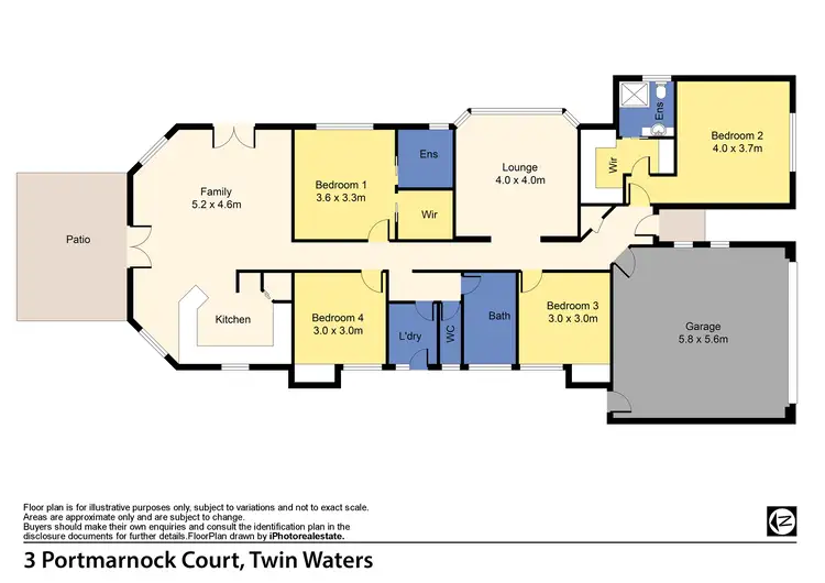 Floorplan of Homely house listing, 3 Portmarnock Court, Twin Waters QLD 4564