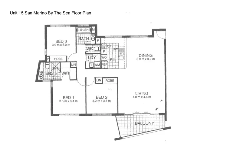 Floorplan of Homely unit listing, U15/917 David Low Way, Marcoola QLD 4564
