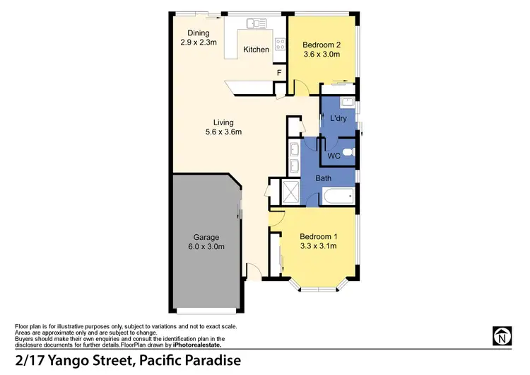 Floorplan of Homely unit listing, U2/17 Yango Street, Pacific Paradise QLD 4564
