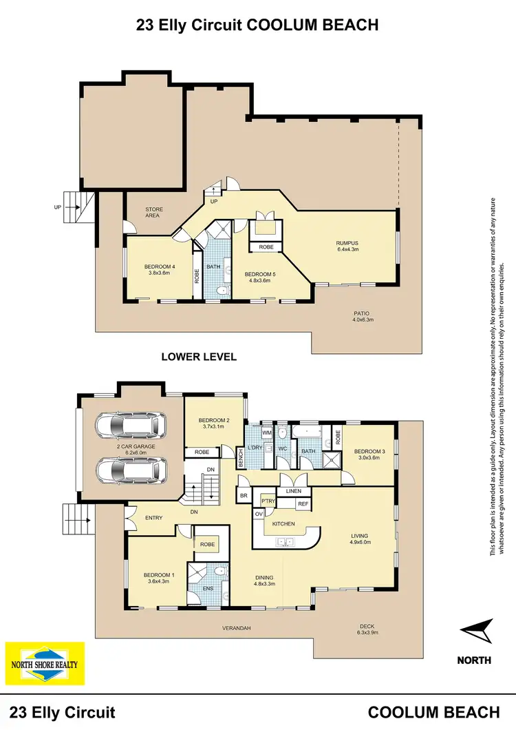 Floorplan of Homely house listing, 23 Elly Circuit, Coolum Beach QLD 4573