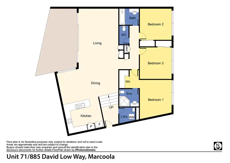Floorplan of Homely unit listing, U71/885 David Low Way, Marcoola QLD 4564