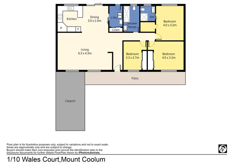 Floorplan of Homely unit listing, U1/10 Wales Court, Mount Coolum QLD 4573