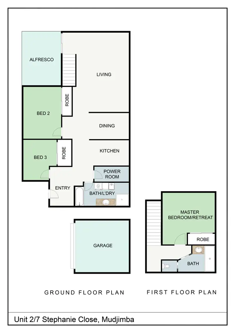 Floorplan of Homely unit listing, U2/7 Stephanie Close, Mudjimba QLD 4564