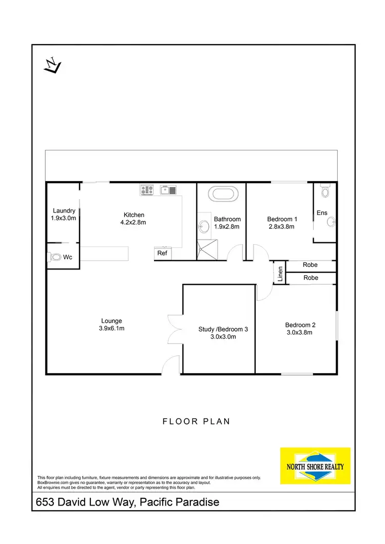 Floorplan of Homely house listing, 653 David Low Way, Pacific Paradise QLD 4564